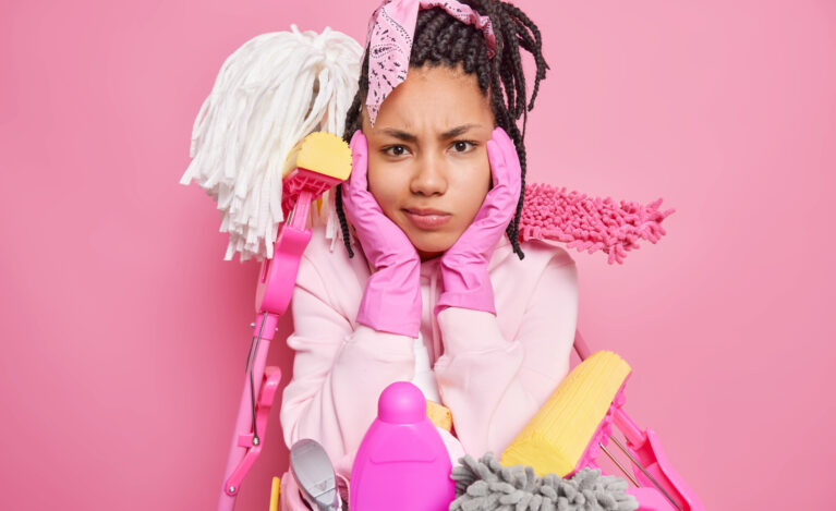 Deep,Cleaning,And,Cleanliness,Concept.,Dissatisfied,Sullen,Dark,Skinned,Woman Deep,Cleaning,And,Cleanliness,Concept.,Dissatisfied,Sullen,Dark,Skinned,Woman